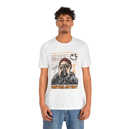 Haitian Artist Graphic T-Shirt Celebrate Haitian Creativity and Urban Culture Unisex Jersey Short Sleeve Tee - CreoleSizzle