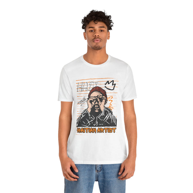 Haitian Artist Graphic T-Shirt Celebrate Haitian Creativity and Urban Culture Unisex Jersey Short Sleeve Tee - CreoleSizzle