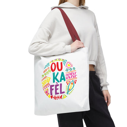 Ou Ka Fè’l Limited Edition Creole Motivation Tote Inspirational Haitian Design - CreoleSizzle