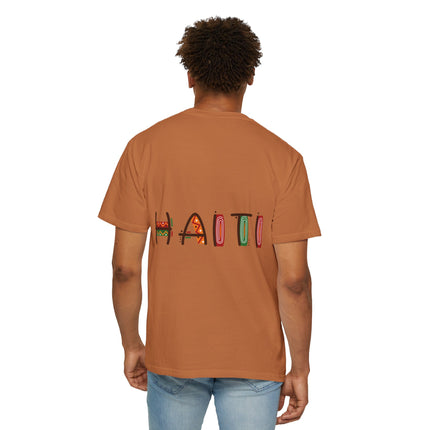 Lakou Vibrance Cultural Pride T-Shirt Haiti Heritage Collection  Unisex Garment-Dyed Tee Haitian Street Vibes Graphic on Back