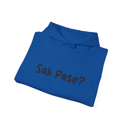 Sak Pasè? Haitian Greeting Hoodie Cultural Streetwear Unisex Premium Hooded Sweatshirt Caribbean Pride Series