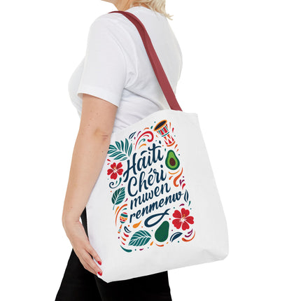 Haiti Chéri Mwen Renmenw Limited Edition Heritage Tote Love Letter to Haiti - CreoleSizzle