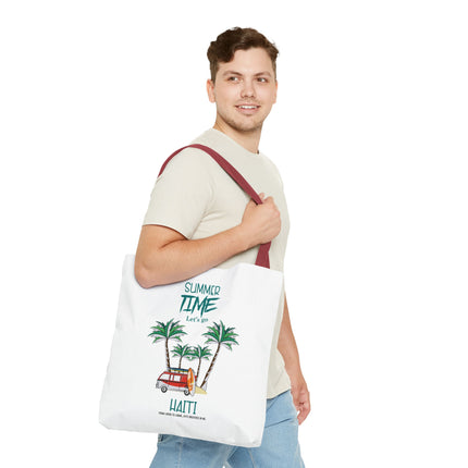 Summer Time Haiti Limited Edition Tropical Design Tote Haitian Beach Vibes - CreoleSizzle