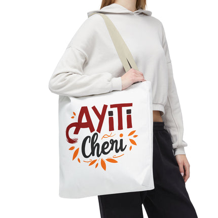 Ayiti Chéri Limited Edition Heritage Tote Bag Sweet Haiti Design - CreoleSizzle