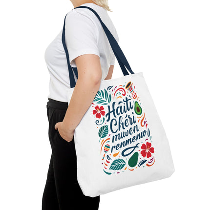 Haiti Chéri Mwen Renmenw Limited Edition Heritage Tote Love Letter to Haiti - CreoleSizzle