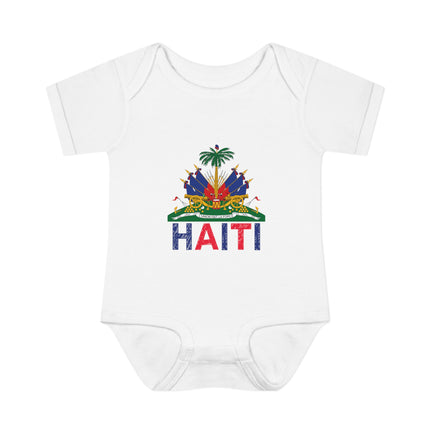 Ayiti in Crayon Haitian Pride Infant Baby Bodysuit Cultural Heritage Baby Onesie Diaspora Babywear Cute Baby Clothes