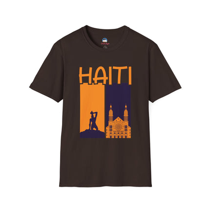 Faith & Fire Negre Marron Cathedral Legacy T-Shirt Haitian Spirit Series Unisex Premium Crewneck Haiti Graphic Tee