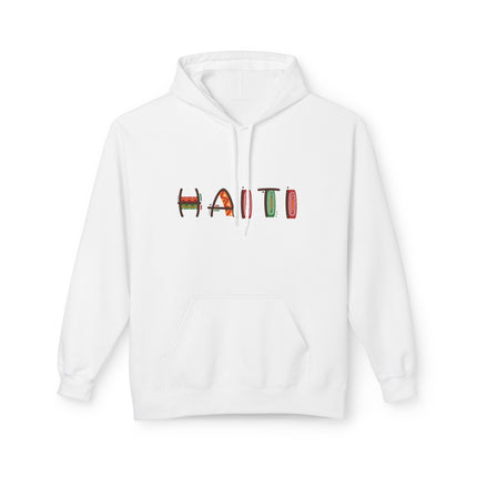 Haiti Pride Graphic Hoodie Unisex Fleece Comfortwear for Cultural Expression & Everyday Style