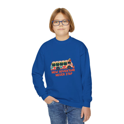 The Explorer’s Ride  Tap-Tap Adventure Sweatshirt Haitian Travel Series Youth Premium Crewneck