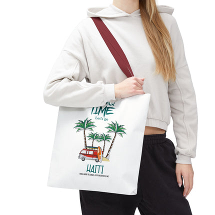 Summer Time Haiti Limited Edition Tropical Design Tote Haitian Beach Vibes - CreoleSizzle
