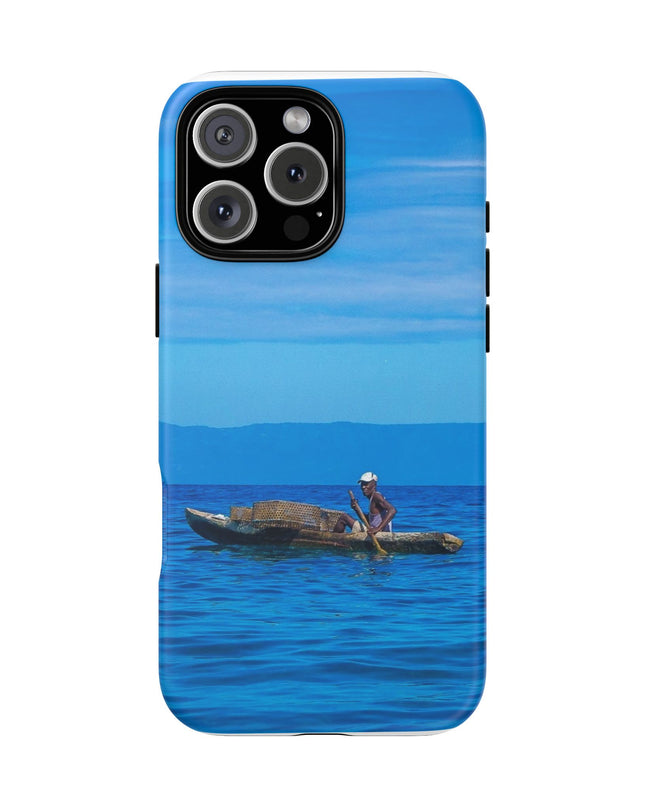 Haitian Fisherman Phone Case – Coastal Art Design – Durable, Stylish Caribbean Inspired Case - CreoleSizzle