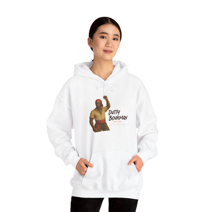 Dutty Boukman The Catalyst of Revolt Hoodie Haitian Freedom Series Unisex Heavy Blend Casual Wear