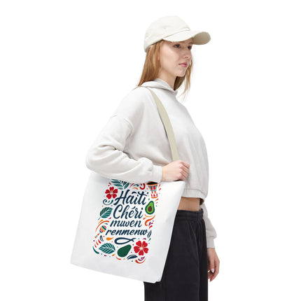 Haiti Chéri Mwen Renmenw Limited Edition Heritage Tote Love Letter to Haiti - CreoleSizzle