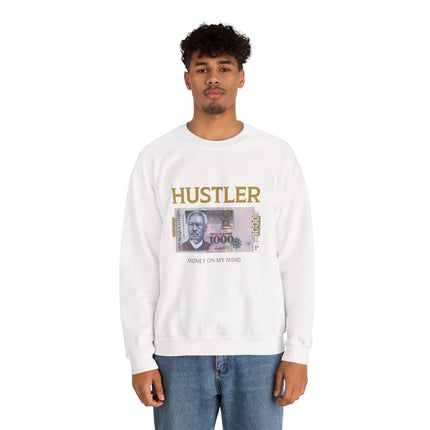 Haitian Hustler Crewneck Sweatshirt Unisex Entrepreneur Streetwear Bold Banknote Graphic Pullover
