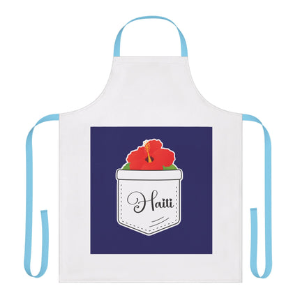 Haiti Hibiscus Pocket Premium Heritage Apron Limited Artist Edition