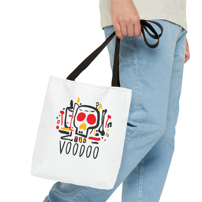 Voodoo Art Haitian Spiritual Symbols Tote Afro-Caribbean Vodou Design - CreoleSizzle