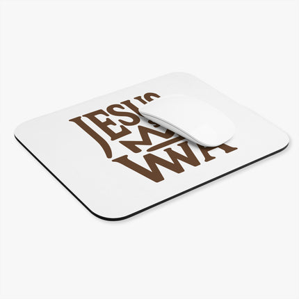 Jezi Se Wa Mouse Pad Bold Haitian Faith Desk Accessory Jesus Is King Spiritual & Cultural Pride Design