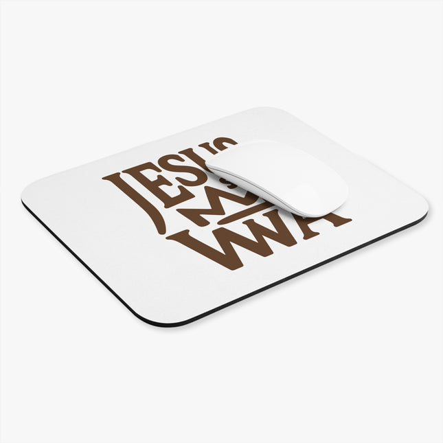 Jezi Se Wa Mouse Pad Bold Haitian Faith Desk Accessory Jesus Is King Spiritual & Cultural Pride Design