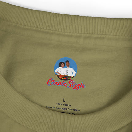 Jezi se Wa Jesus is King Haitian Faith Sweatshirt Creole Christian Apparel Spiritual Heritage Collection Heavyweight Cotton Tee