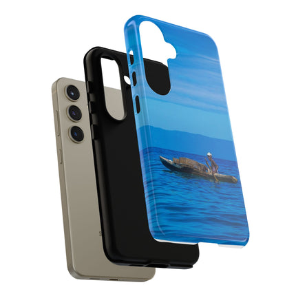 Haitian Fisherman Phone Case – Coastal Art Design – Durable, Stylish Caribbean Inspired Case - CreoleSizzle
