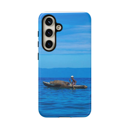 Haitian Fisherman Phone Case – Coastal Art Design – Durable, Stylish Caribbean Inspired Case - CreoleSizzle