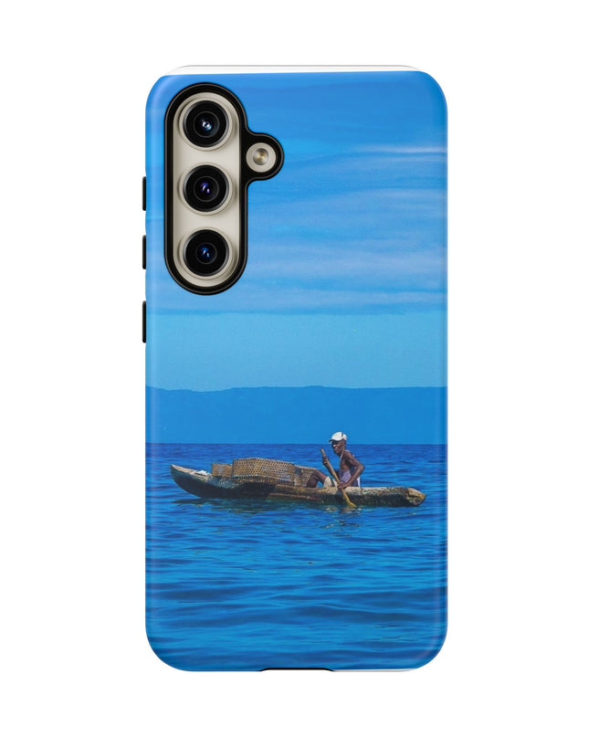 Haitian Fisherman Phone Case – Coastal Art Design – Durable, Stylish Caribbean Inspired Case - CreoleSizzle