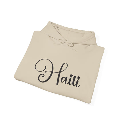 The Calligrapher’s Mark Minimalist Haiti Hoodie Cultural Pride Series Unisex Premium Hoodie