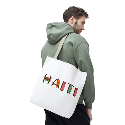 Haiti Art Limited Edition Heritage Tote Bag African Roots Design - CreoleSizzle