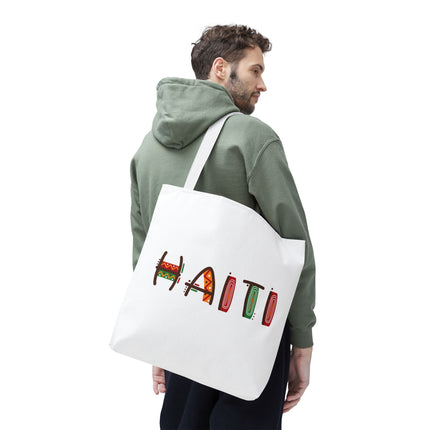 Haiti Art Limited Edition Heritage Tote Bag African Roots Design - CreoleSizzle