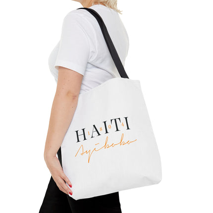 1804 Ayibobo Haiti Heritage Limited Tote Kreyòl Freedom Script Edition - CreoleSizzle