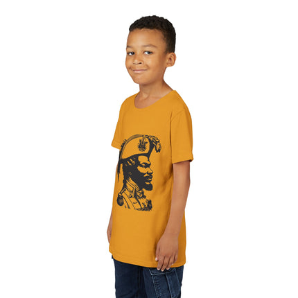 Youth Historical Figure T-Shirt Haitian Freedom Fighter Graphic Tee Black History Month Kids Apparel Cultural Heritage Gift