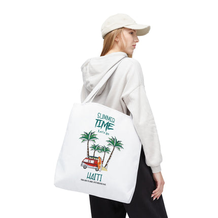 Summer Time Haiti Limited Edition Tropical Design Tote Haitian Beach Vibes - CreoleSizzle