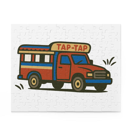 Tap-Tap Bus Haitian Street Culture Puzzle Vibrant Urban Heritage Edition - CreoleSizzle