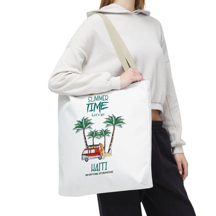 Summer Time Haiti Limited Edition Tropical Design Tote Haitian Beach Vibes - CreoleSizzle