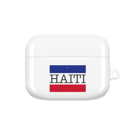 Haitian Flag and Name Minimalist National Pride AirPods Case Everyday Heritage Edition