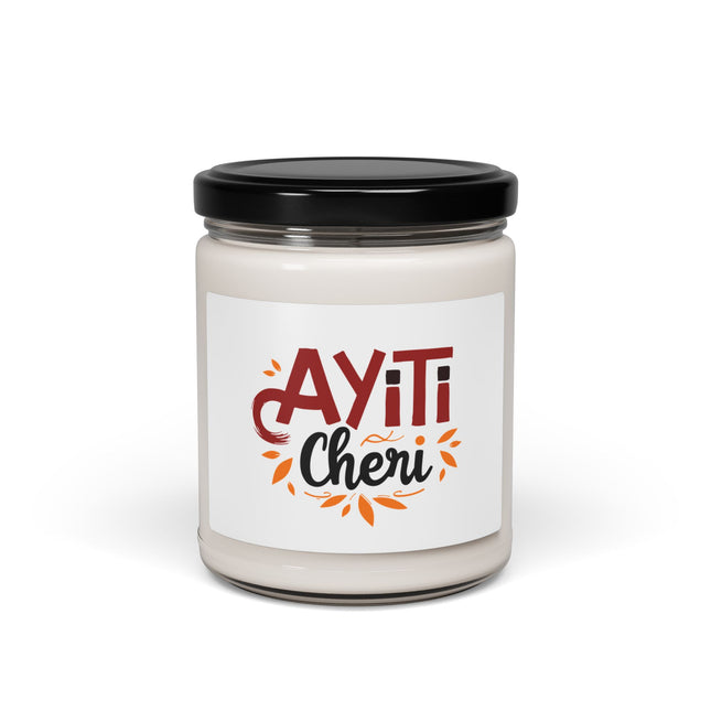 Ayiti Chéri Festive Heritage Soy Candle Beloved Haiti Design Limited Edition Cultural Keepsake