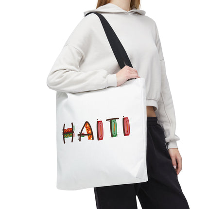 Haiti Art Limited Edition Heritage Tote Bag African Roots Design - CreoleSizzle