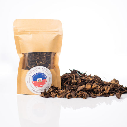 New York Times Featured Haitian Djon-djon Mushrooms | DjonDjon Haiti | Haitian Clean Mushroom for Haitian Djon Djon Black Rice 1/2 Oz - CreoleSizzle