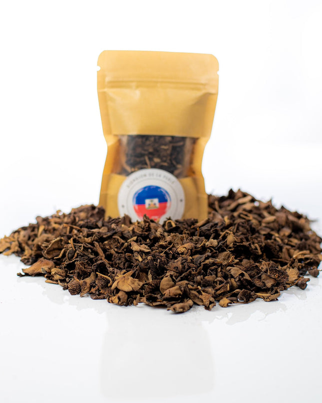 New York Times Featured Haitian Djon-djon Mushrooms | DjonDjon Haiti | Haitian Clean Mushroom for Haitian Djon Djon Black Rice 1/2 Oz - CreoleSizzle