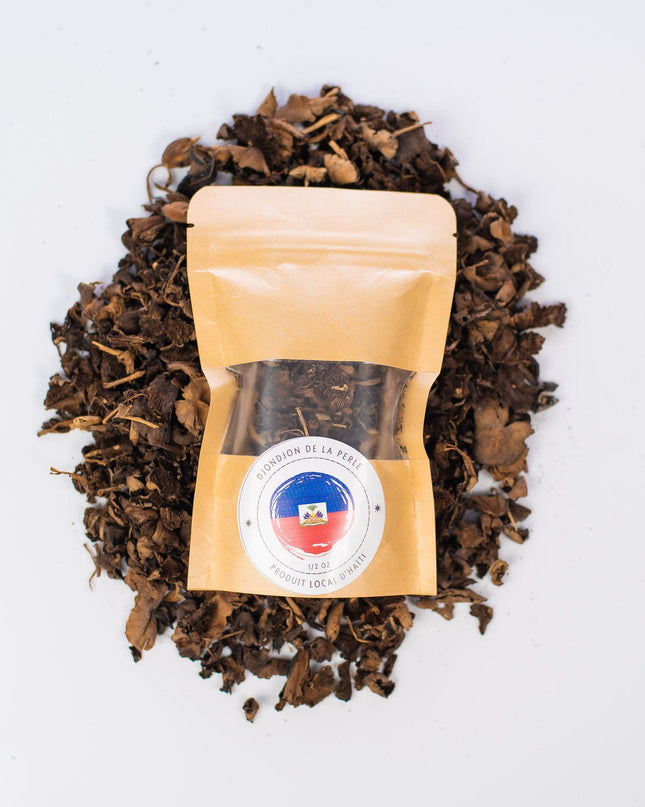 New York Times Featured Haitian Djon-djon Mushrooms | DjonDjon Haiti | Haitian Clean Mushroom for Haitian Djon Djon Black Rice 1/2 Oz - CreoleSizzle