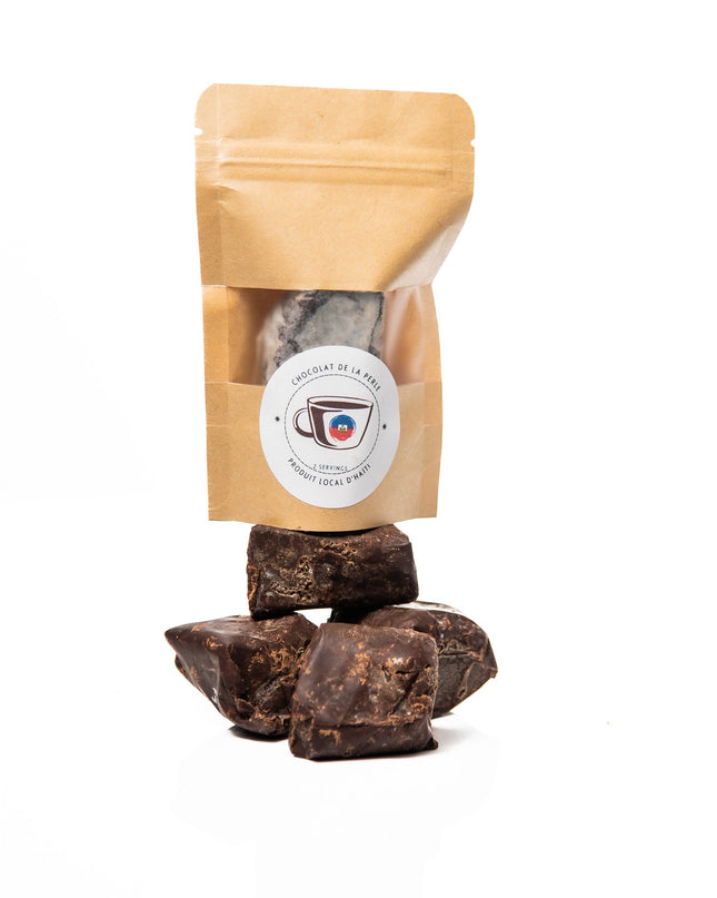 Organic Haitian Chocolate Cubes 2 Servings, Authentic Origin Cocoa, Rich Antioxidant Treat, Vegan-Friendly Gift,  by Chocolat de la Perle - CreoleSizzle