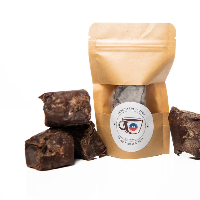 Organic Haitian Chocolate Cubes 2 Servings, Authentic Origin Cocoa, Rich Antioxidant Treat, Vegan-Friendly Gift,  by Chocolat de la Perle - CreoleSizzle