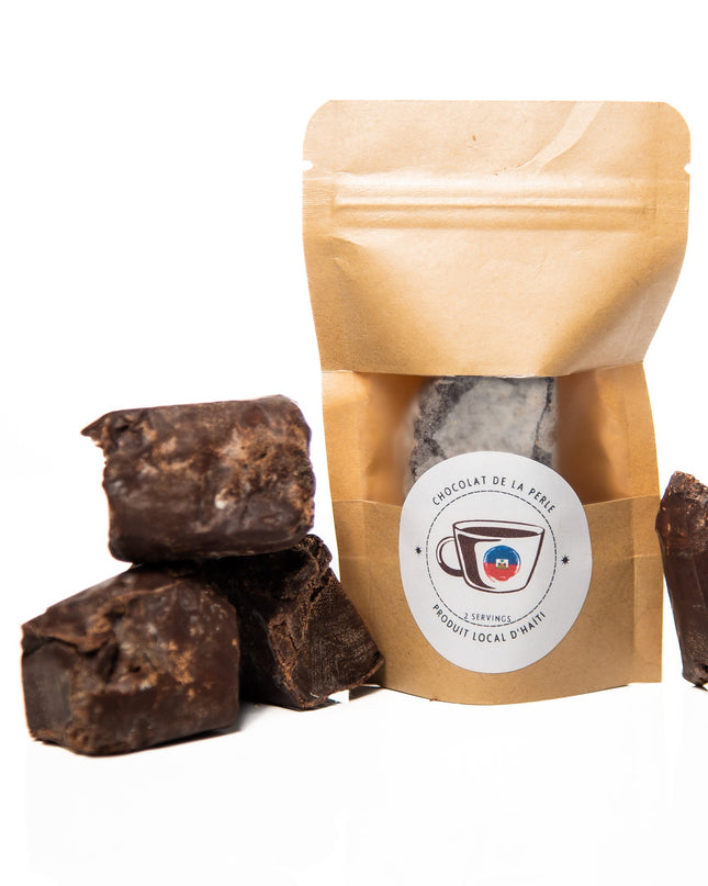 Organic Haitian Chocolate Cubes 2 Servings, Authentic Origin Cocoa, Rich Antioxidant Treat, Vegan-Friendly Gift,  by Chocolat de la Perle - CreoleSizzle