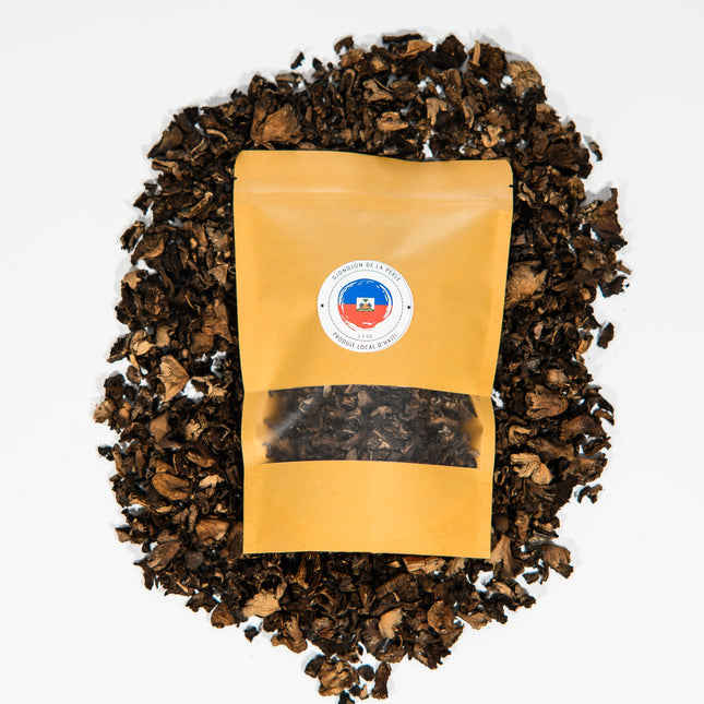 2.5 Oz Organic DjonDjon Mushroom from Haiti- New York Times Highlight | Very Clean Haitian Black Djon-djon Essential Spice for Djondjon Rice - CreoleSizzle