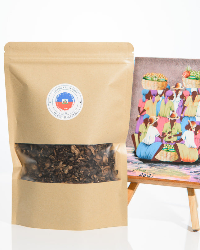 4 Oz  DjonDjon as Featured in The New York Times - Authentic Clean Haitian Mushroom | Organic Spice for Traditional Dishes | Family size - CreoleSizzle