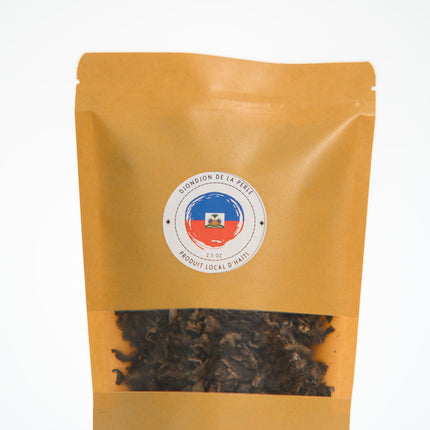 Featured in The New York Times: Authentic Djon-Djon from Haiti | Organic Clean Haitian DjonDjon Mushrooms for Haitian Black Rice 2.50 oz - CreoleSizzle