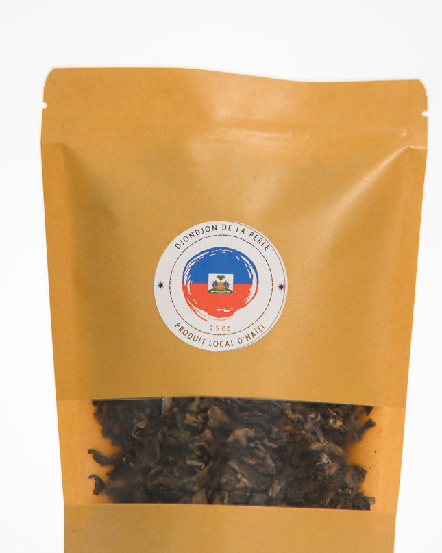 Featured in The New York Times: Authentic Djon-Djon from Haiti | Organic Clean Haitian DjonDjon Mushrooms for Haitian Black Rice 2.50 oz - CreoleSizzle