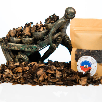 New York Times Featured Haitian Djon-djon Mushrooms | DjonDjon Haiti | Haitian Clean Mushroom for Haitian Djon Djon Black Rice 1/2 Oz - CreoleSizzle