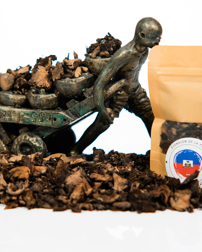 New York Times Featured Haitian Djon-djon Mushrooms | DjonDjon Haiti | Haitian Clean Mushroom for Haitian Djon Djon Black Rice 1/2 Oz - CreoleSizzle
