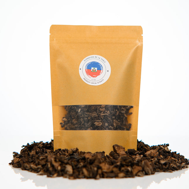 1.50 OZ Authentic Haitian Dry Black Djon Djon Mushroom | NYT Featured Haiti Clean  DjonDjon | Dried Black Mushroom for Creole Black Rice - CreoleSizzle